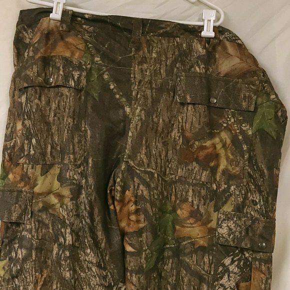 WOOLRICH Mossy Oak Break Up Camo Hunting Soft Texture Pants Nylon Lining Sz 2XL - Picture 8 of 12